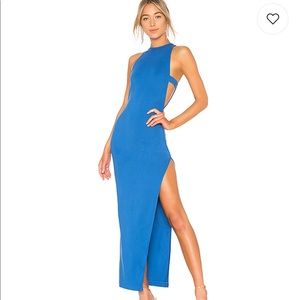 NEW NBD X Revolve Late Night Gown in Cobalt Blue